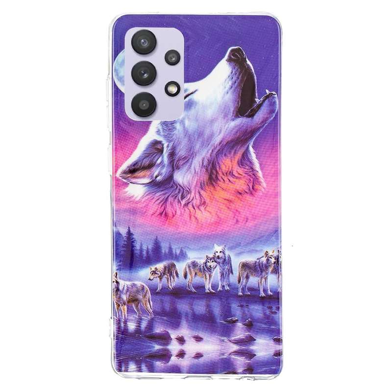 For Samsung Galaxy A32 5G Luminous TPU Mobile Phone Protective Case(Seven Wolves)