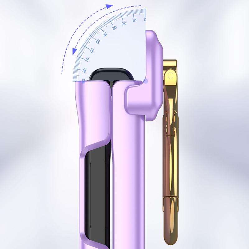 For Samsung Galaxy Z Flip5 GKK Integrated Magnetic Hinge Phone Case with Ring Holder(Purple)