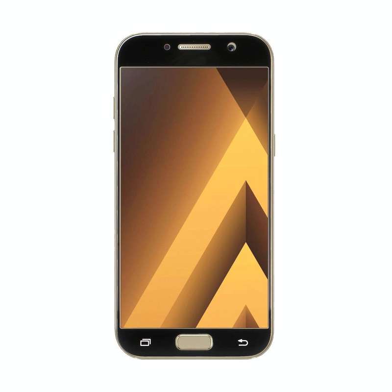 For Galaxy A7 (2017) / A720 0.33mm 9H Surface Hardness Silk-screen Full Screen Tempered Glass Scr...