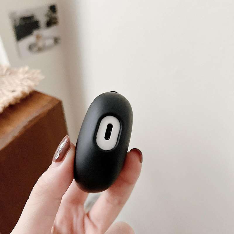 For vivo TWS Air Solid Color PC Frosted Earphone Protective Case(Black)