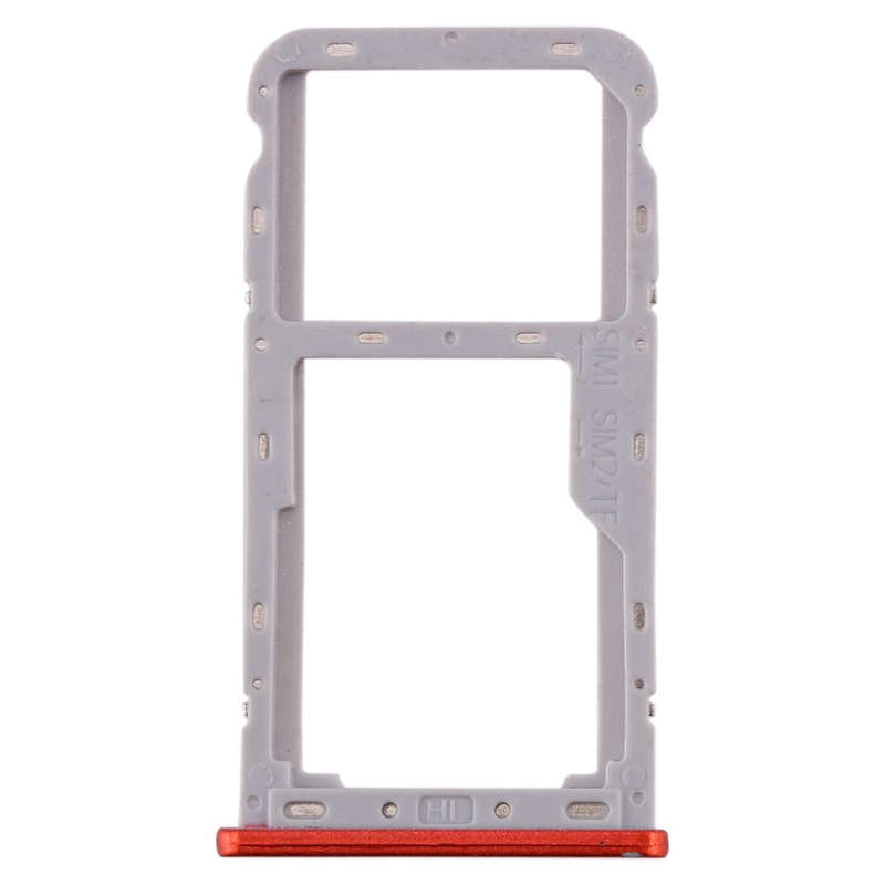 For Meizu M6T SIM Card Tray + SIM / Micro SD Card Tray (Red)