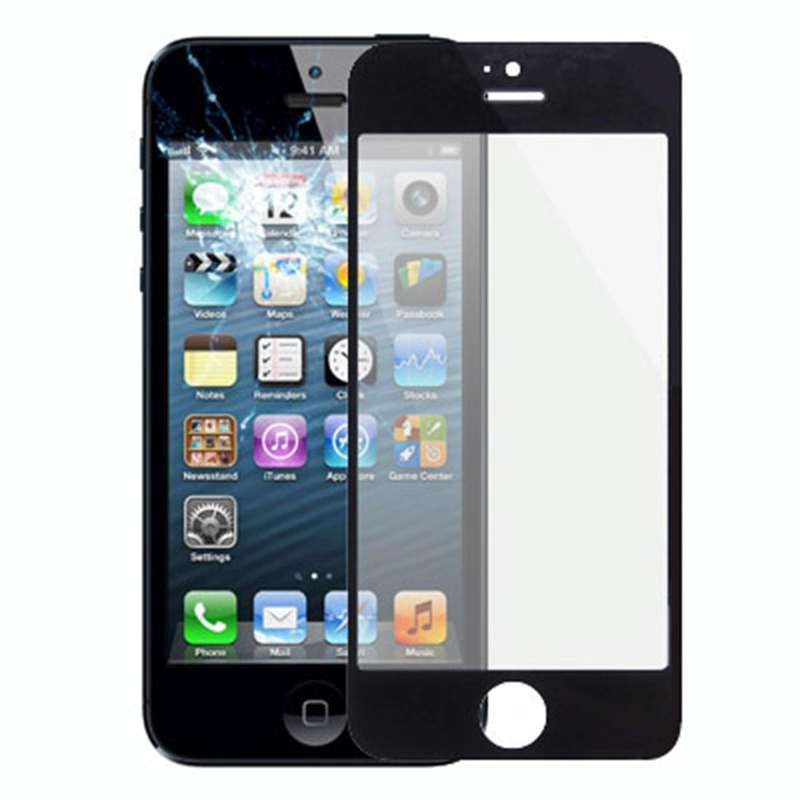10 PCS for iPhone 5 & 5S Front Screen Outer Glass Lens(Black)