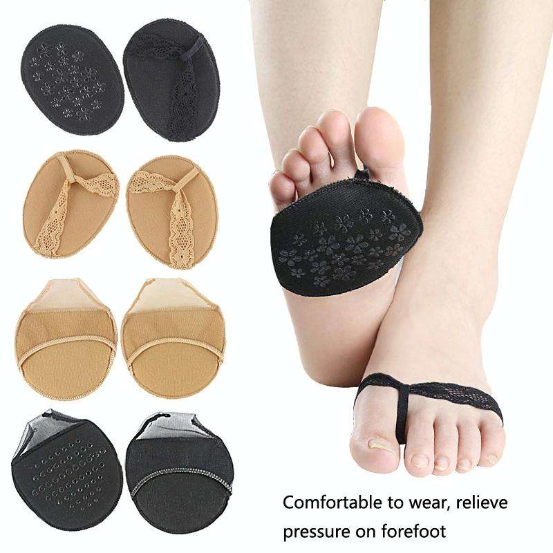 5 Pairs Invisible And Comfortable Sponge Thickened Half Pad Sweat-Absorbent And Breathable Forefo...
