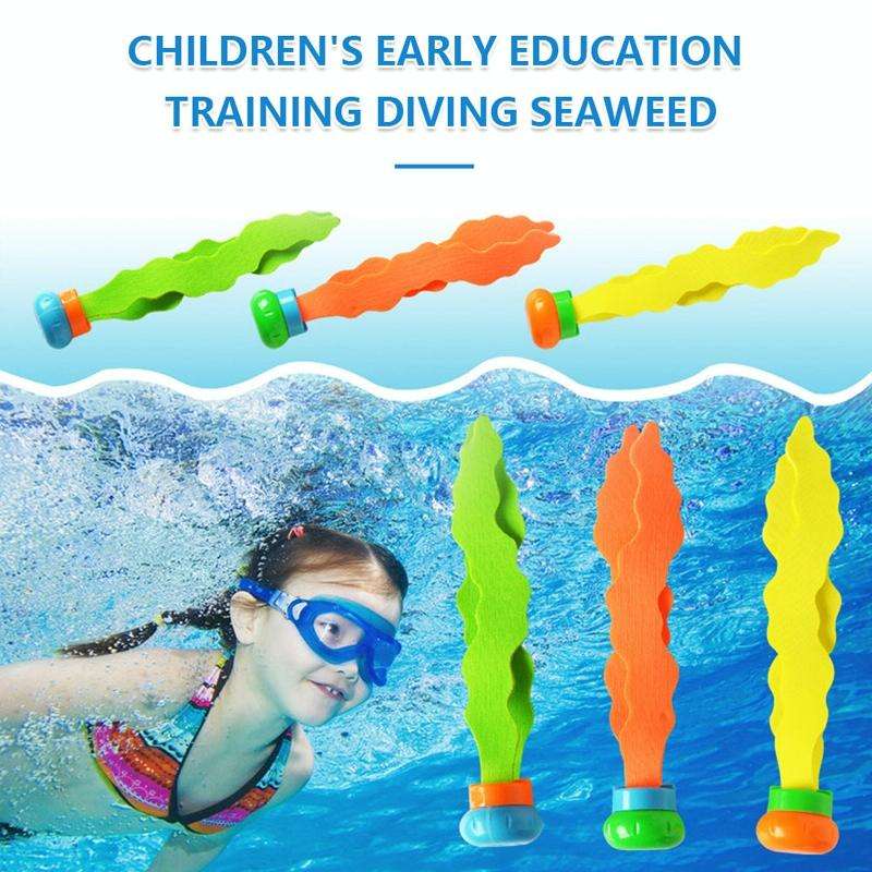 3PCS Fish Bones Diving Swimming Pool Toys Children Summer Water Toys