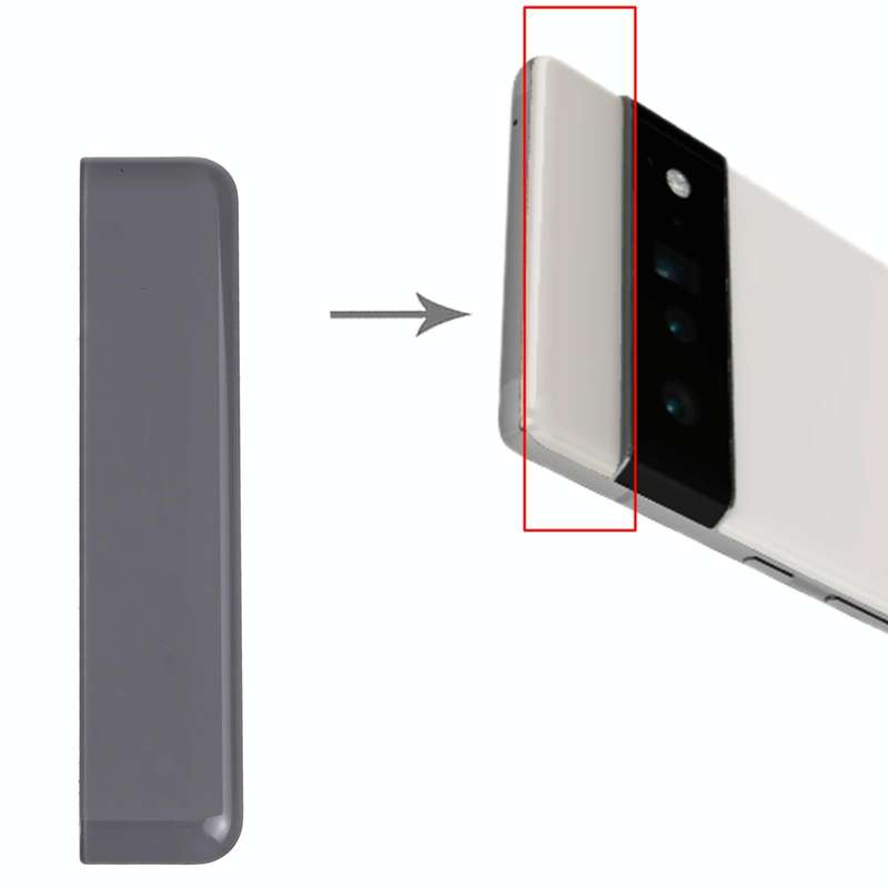 Front Upper Top Back Cover for Google Pixel 6 Pro (Black)