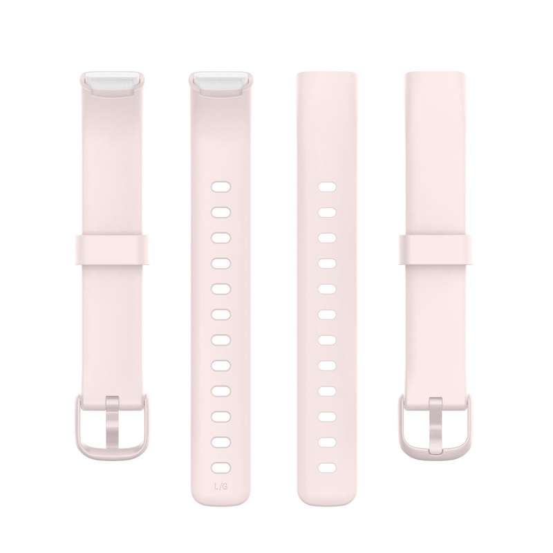 For Fitbit Luxe Silicone Color Buckle Watch Band, Size:L(Khaki)