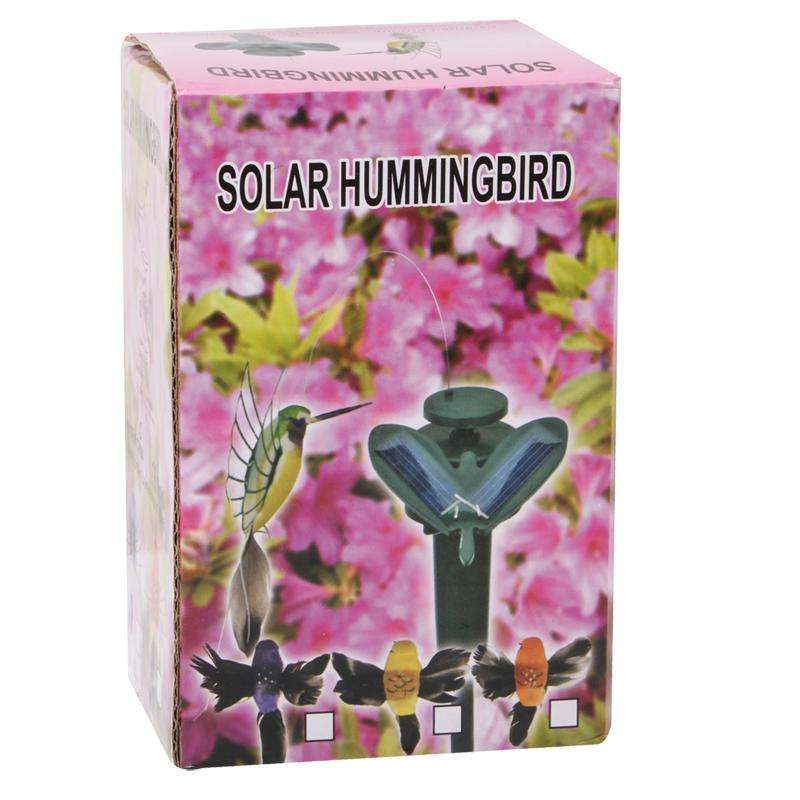 Lifelike Decorative Garden Courtyard Solar Flying Bird Toy(Random Color Delivery)