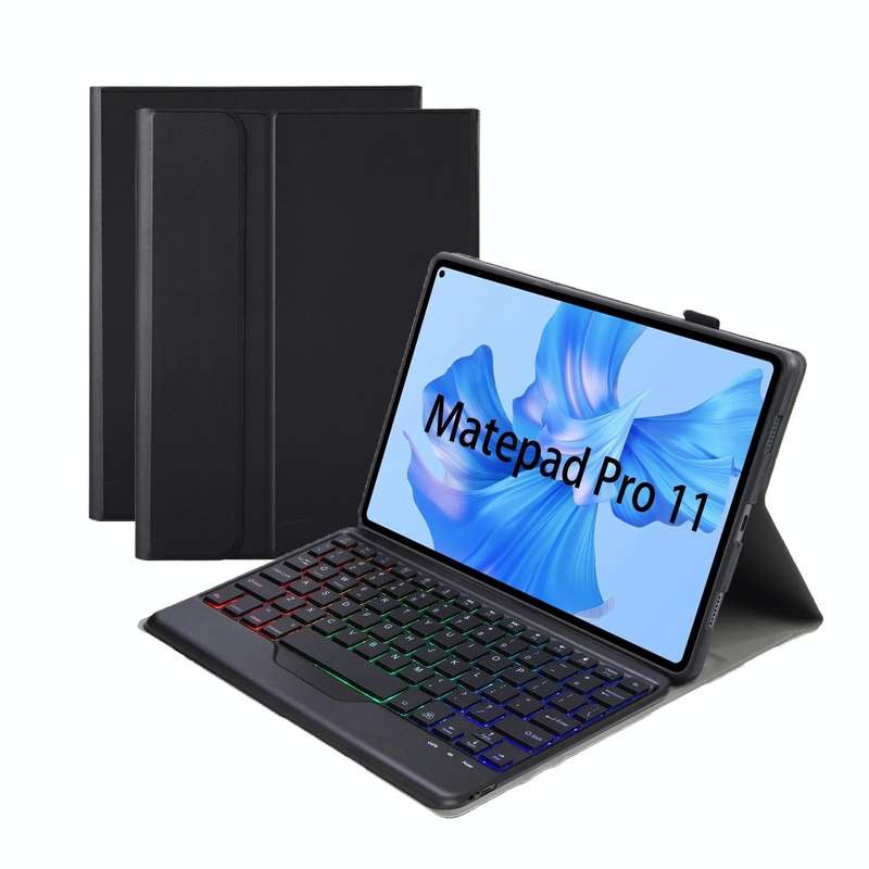 For Huawei MatePad Pro 11 2022 AHW12-BS Detachable Backlight Bluetooth Keyboard Tablet Leather Ca...
