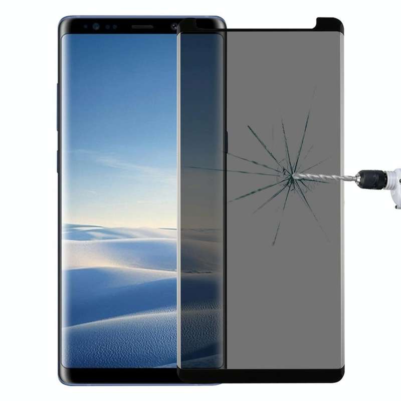 For Galaxy Note 8 0.26mm 9H Surface Hardness 3D Curved Privacy Anti-glare Non-full Screen Tempere...