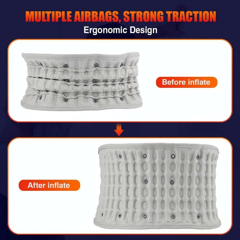 Hailicare Rechargeable Massage Inflatable Belt Warm Electric Heating Belt Without Cloth Bag