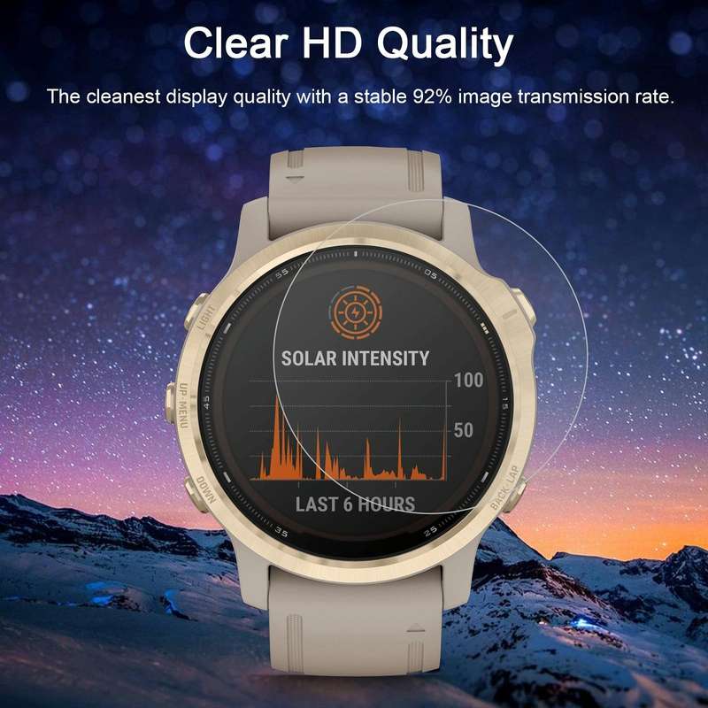 For Garmin Fenix 6S Pro 0.26mm 2.5D 9H Tempered Glass Film Screen Protector