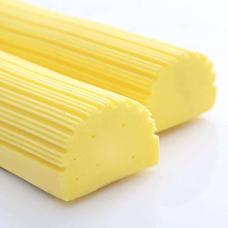 2 PCS 28cm Half-Fold Narrow Mouth Universal Mop Sponge Tape Head Replacement Fittings(Gray)