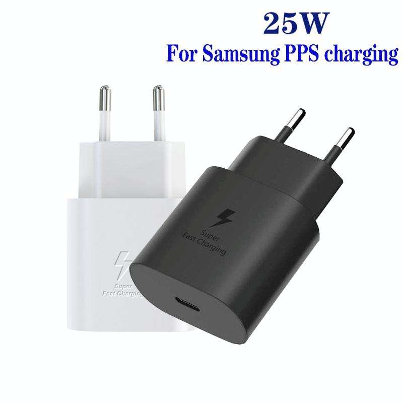 TA800 PD / PPS 25W Type-C Port Charger for Samsung, EU Plug(White)