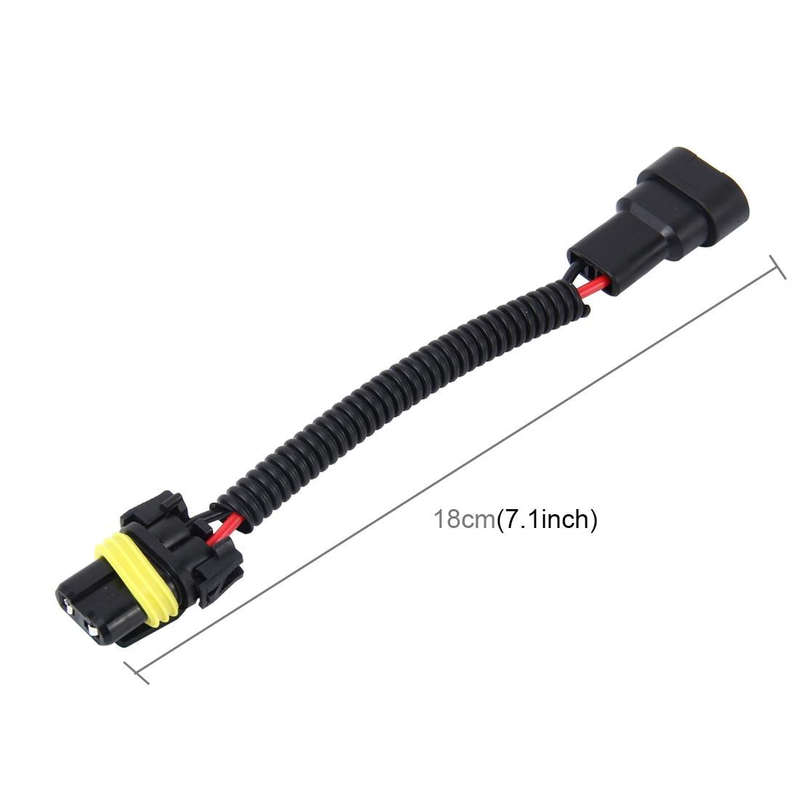 2 PCS 9005/9006 Car HID Xenon Headlight Male to Female Conversion Cable