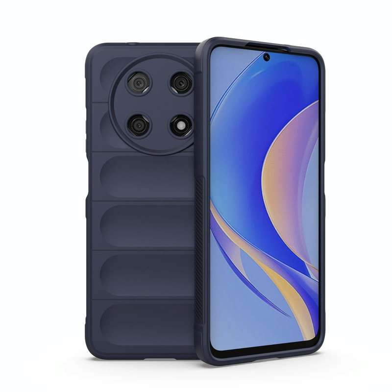 For Huawei Nova Y90/Enjoy 50 Pro Magic Shield TPU + Flannel Phone Case(Dark Blue)