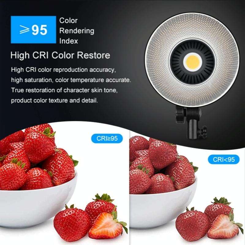 VLOGLITE P100 Professional Photography Video Fill Light 100W High Powerful Bright COB LED Light, ...