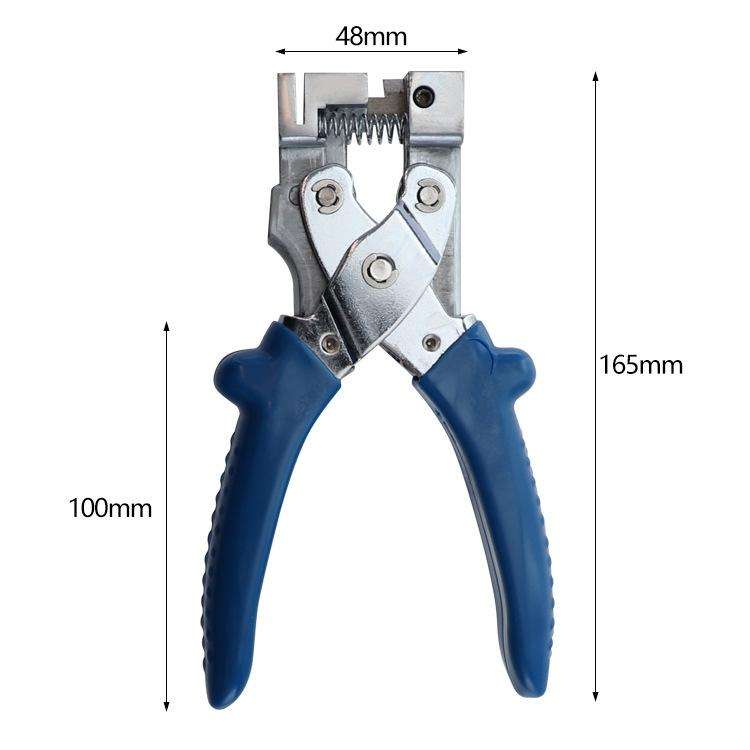 RUITOOL V-shaped Fold Pliers 90 Degree Angle Pliers Clamp Strip Edge Band Strip Pliers(Blue)