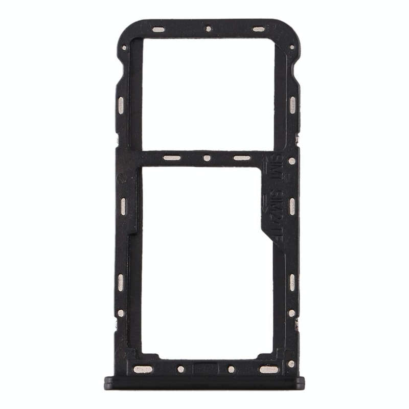For Meizu M6T SIM Card Tray + SIM / Micro SD Card Tray (Black)