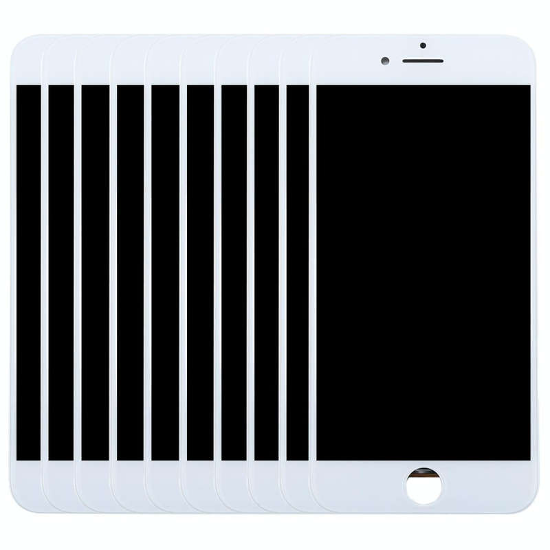 10 PCS TFT LCD Screen for iPhone 8 Plus with Digitizer Full Assembly (White)