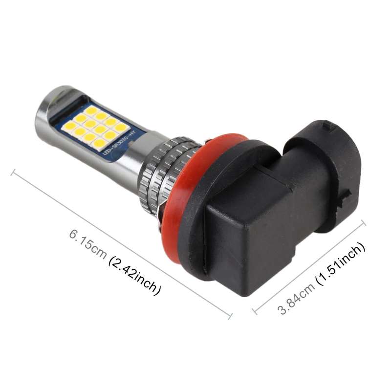 H11 / H8 2 PCS DC12-24V / 8.6W Car Fog Lights with 24LEDs SMD-3030 & Constant Current, Bag Packag...
