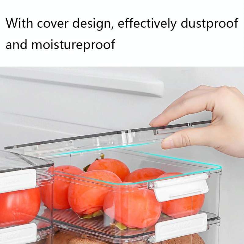 Fruit and Vegetable Refrigerator Crisper with Lid, Specification: TY-9082