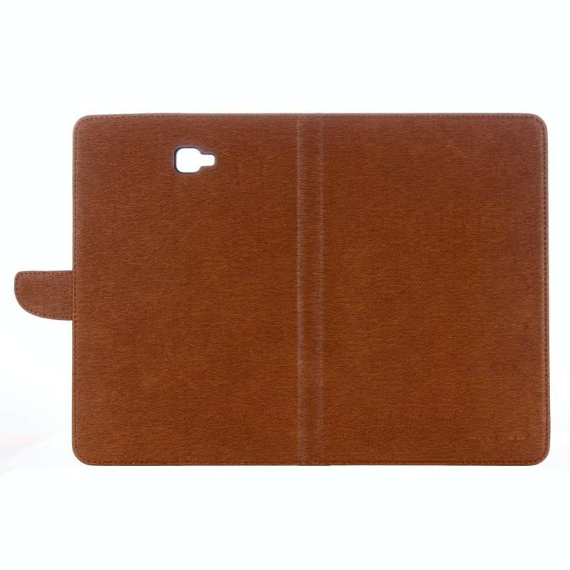 For Galaxy Tab A 10.1 (2016) / P580 Simple Style Horizontal Flip Leather Case with Holder & Card ...
