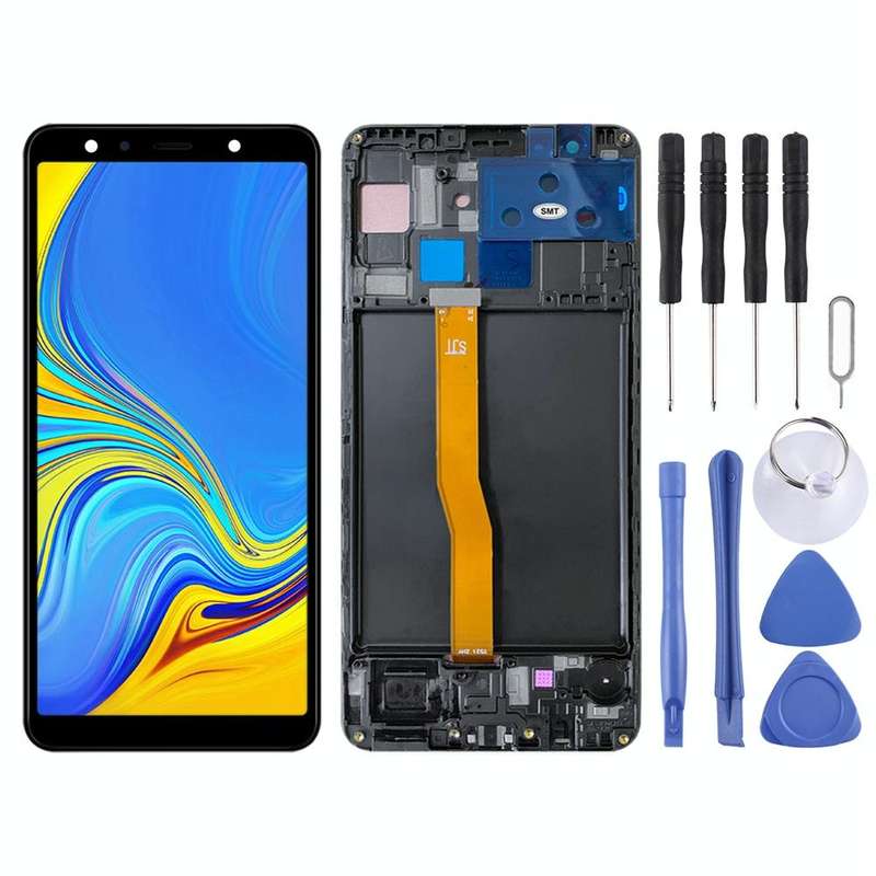 Original LCD Screen for Samsung Galaxy A7 (2018) SM-A750 With Digitizer Full Assembly With Frame
