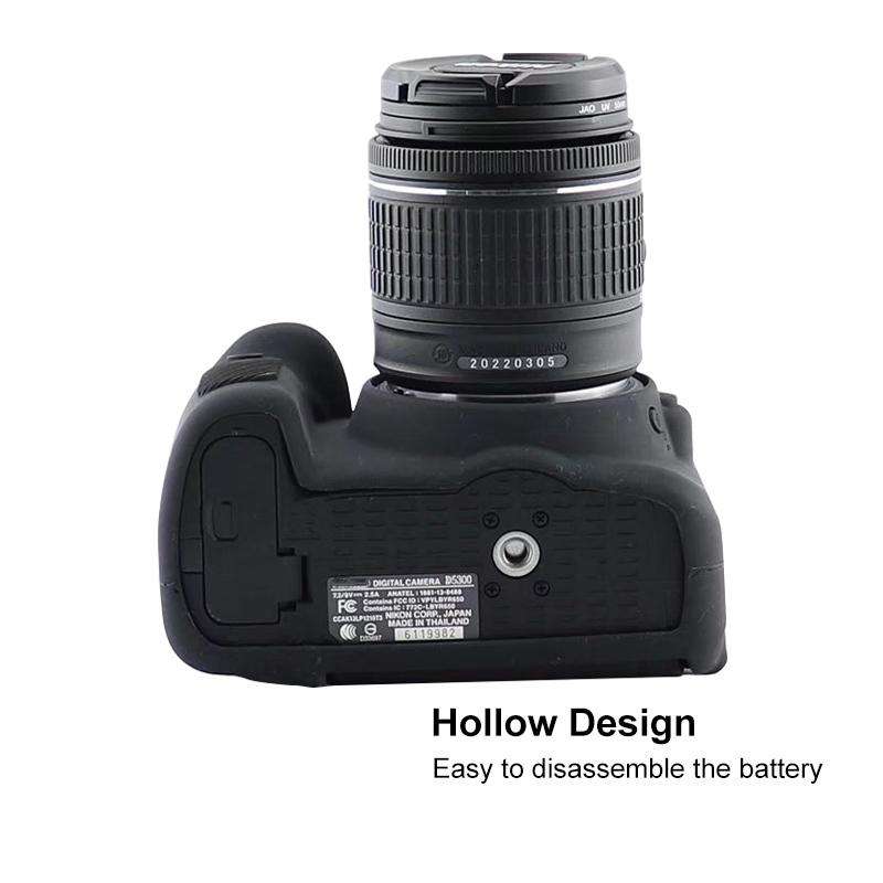 Soft Silicone Protective Case for Nikon D5300(Black)