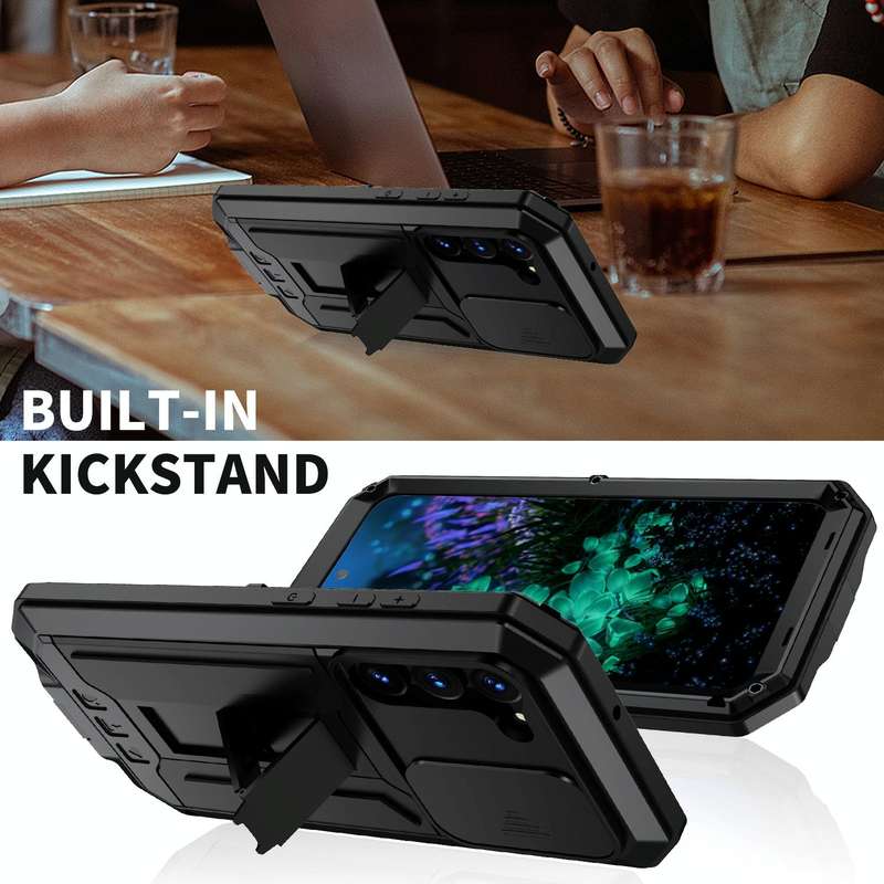For Samsung Galaxy S23+ 5G R-JUST Sliding Camera Design Life Waterproof Dustproof Shockproof Phon...