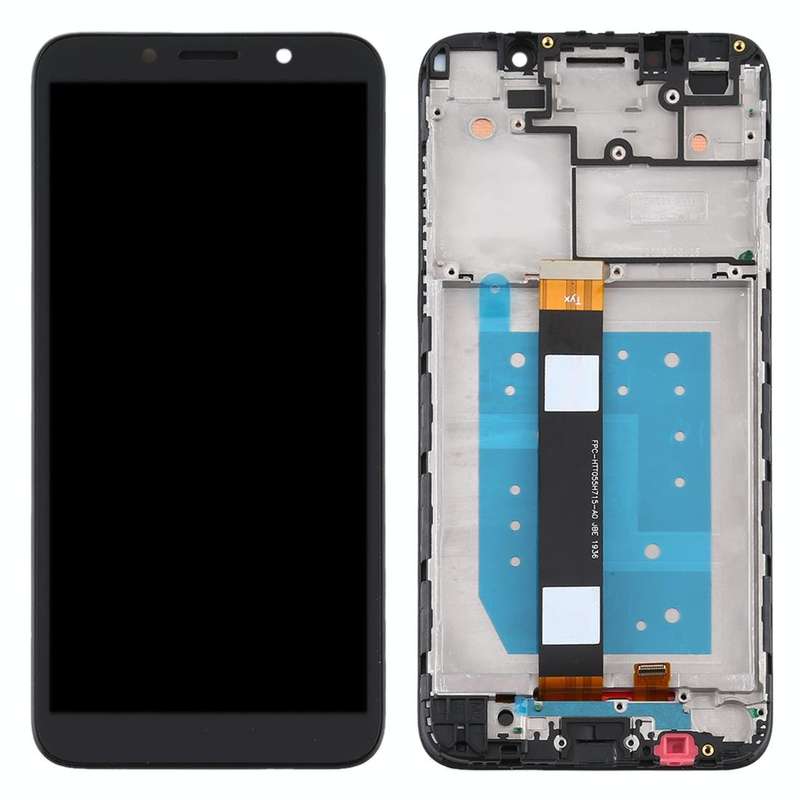 TFT LCD Screen for Motorola Moto E6 Play Digitizer Full Assembly with Frame (Black)