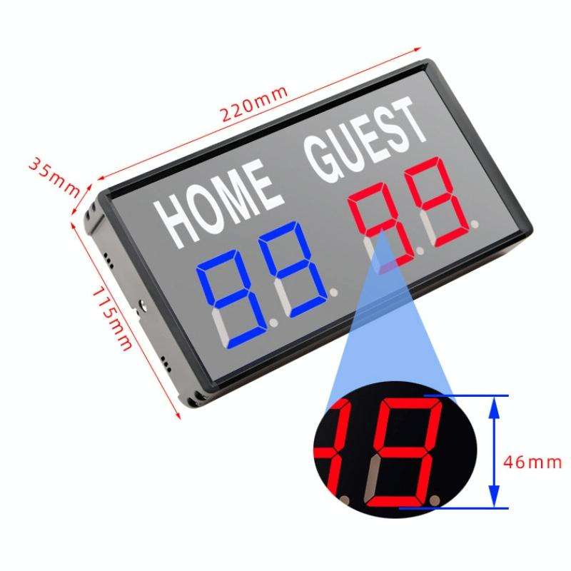 100?240V LED 0-99 Game Scoreboard With Remote Control for Basketball EU Plug