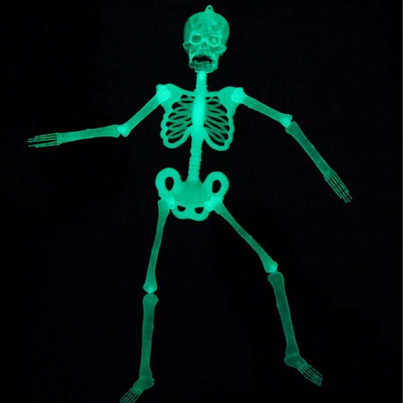 Luminous Skeleton Halloween Activity Props Bar Haunted House Decoration Supplies Fluorescent Skel...