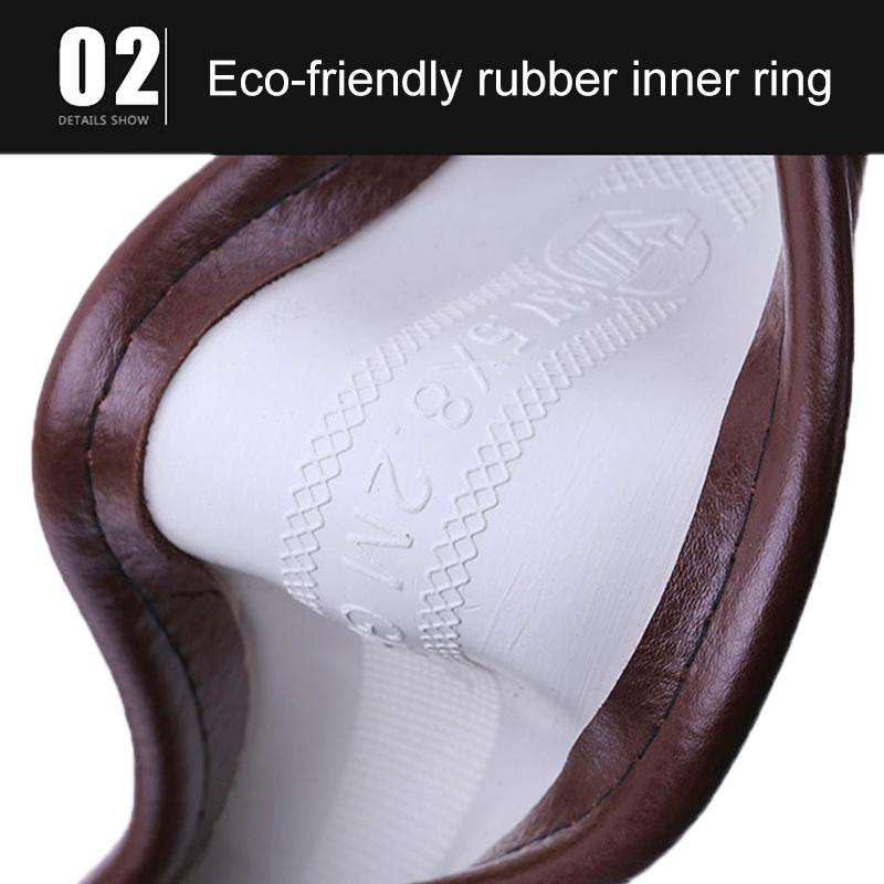 Universal Car Genuine Leather Pinhole Steering Wheel Cover, Diameter: 38cm(Grey)