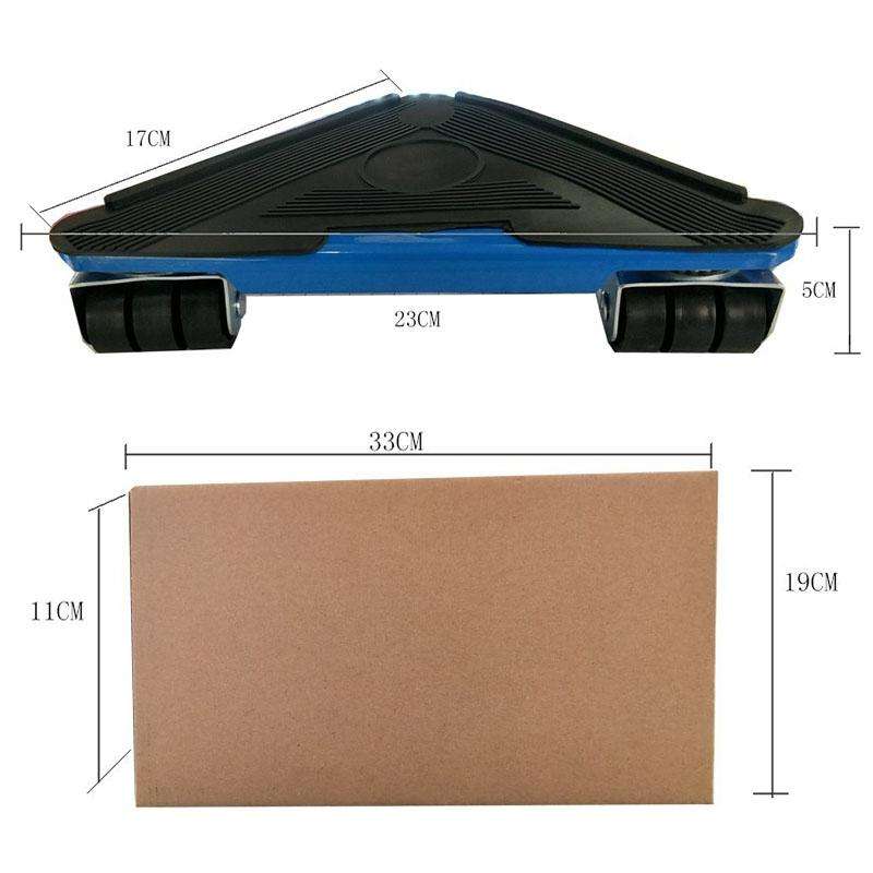 5 in 1 Triangle Iron Movers Home Trolly Heavy Furniture Moving to Save Effort(Yellow)
