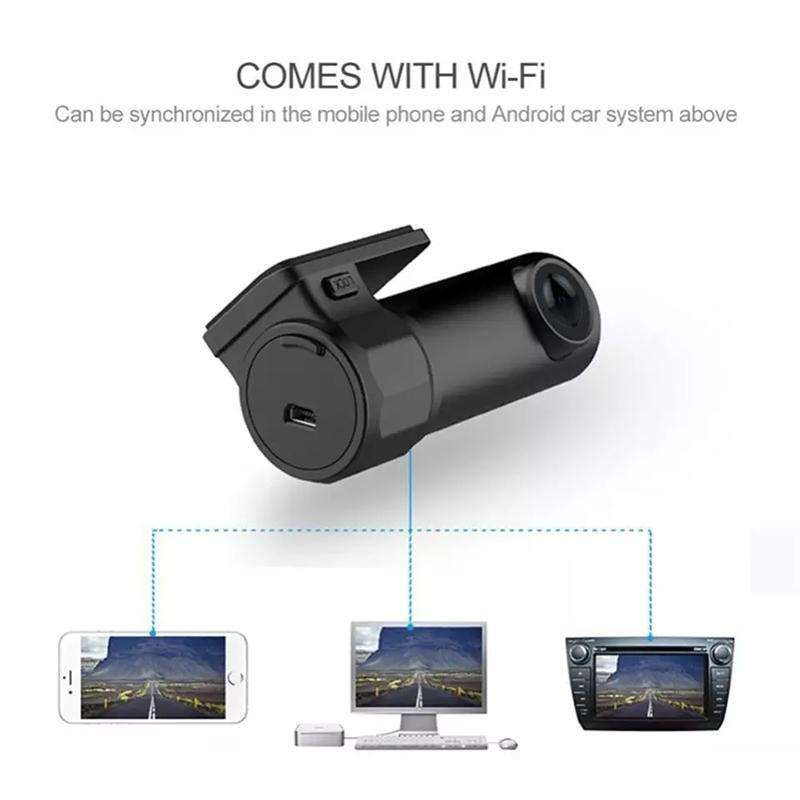 Mini Car Dash Camera WiFi Monitor Full HD Dashcam Video Recorder Camcorder Motion Detection, Supp...