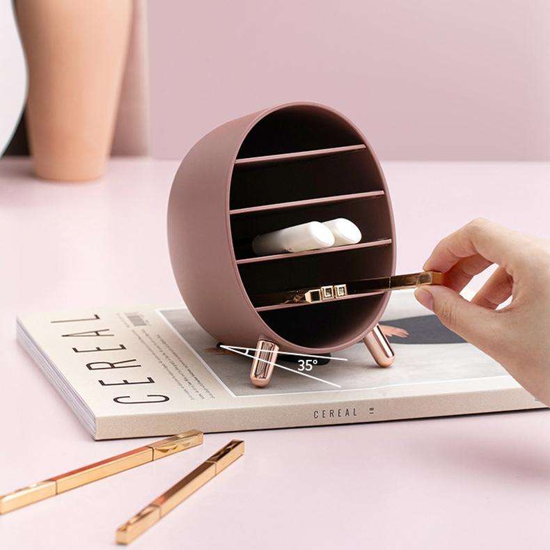 LSHZ08 Five-Layers Desktop Cosmetics Storage Box(White)