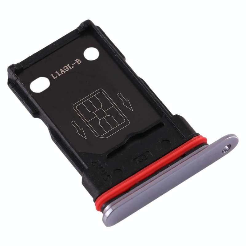 For OnePlus 7T SIM Card Tray + SIM Card Tray (Silver)
