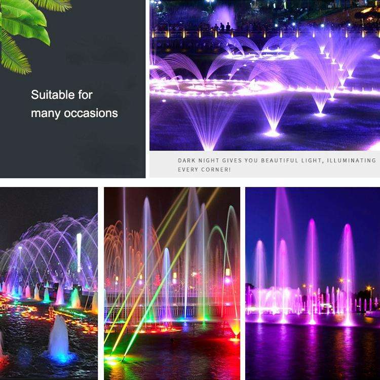 18W Landscape Colorful Color Changing Ring LED Aluminum Alloy Underwater Fountain Light(Colorful)