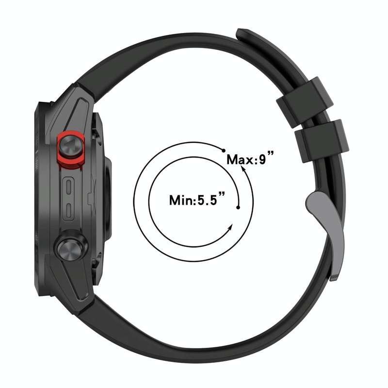 For Garmin EPIX Gen2 22mm Silicone Solid Color Watch Band(Orange)