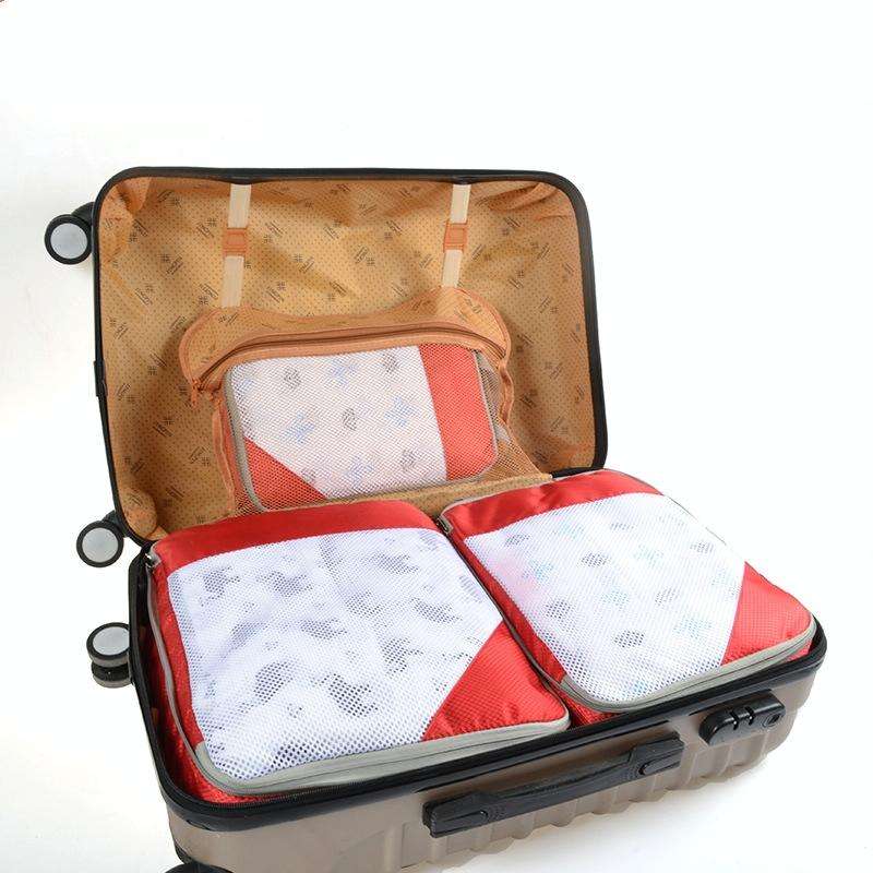 3 PCS/Set Travel Waterproof Compression Clothes Storage Bag(Blue Without Net)