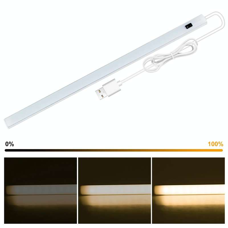 40cm LED Induction Cabinet Lamp USB Smart Sensing Light Strip(Warm White)