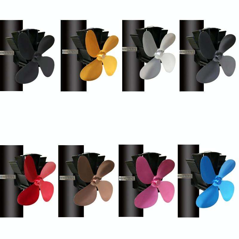 YL603 Thermodynamic Magnetless Wall Mounted Fireplace Fan(Bronze)