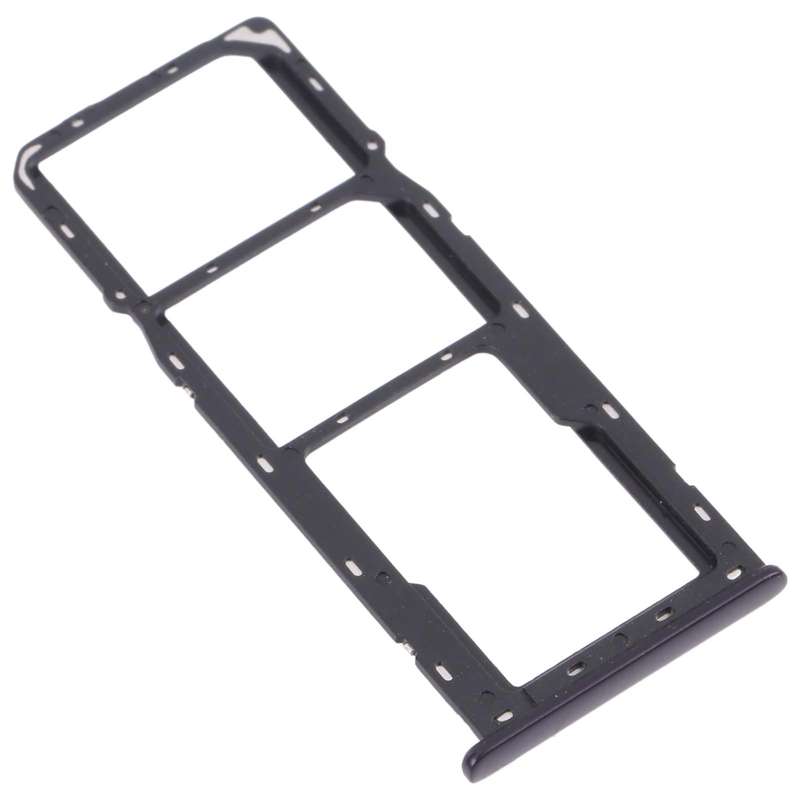 For OPPO A12 CPH2083, CPH2077  SIM Card Tray + SIM Card Tray + Micro SD Card Tray (Black)
