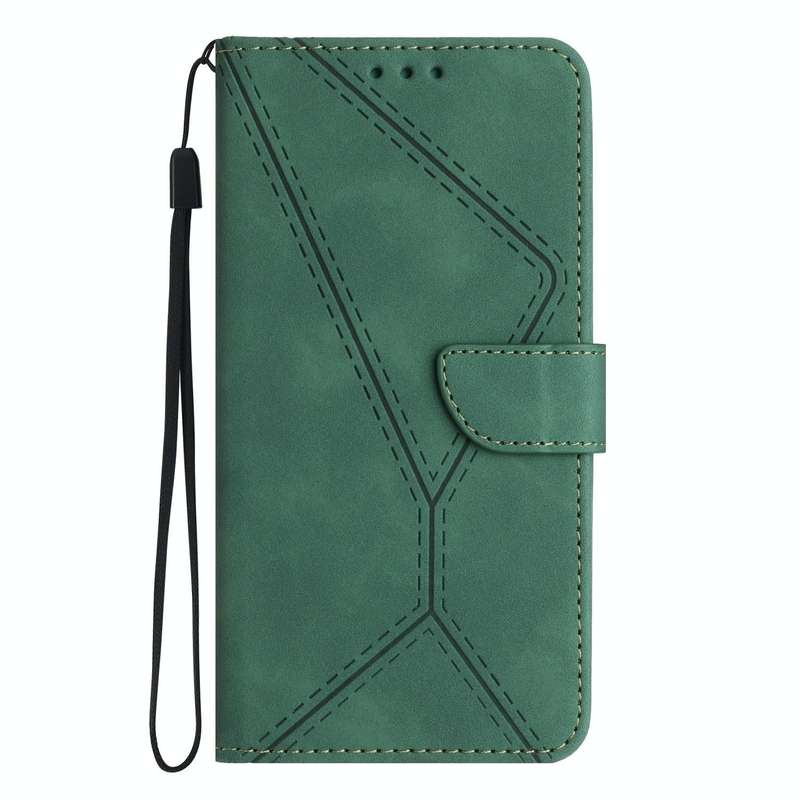 For vivo V27E 4G Global Stitching Embossed Leather Phone Case(Green)