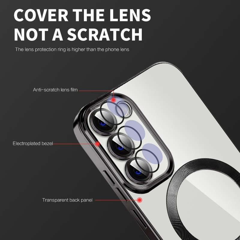 For Samsung Galaxy S20 FE CD Texture Plating TPU MagSafe Phone Case with Lens Film(Sierra Blue)