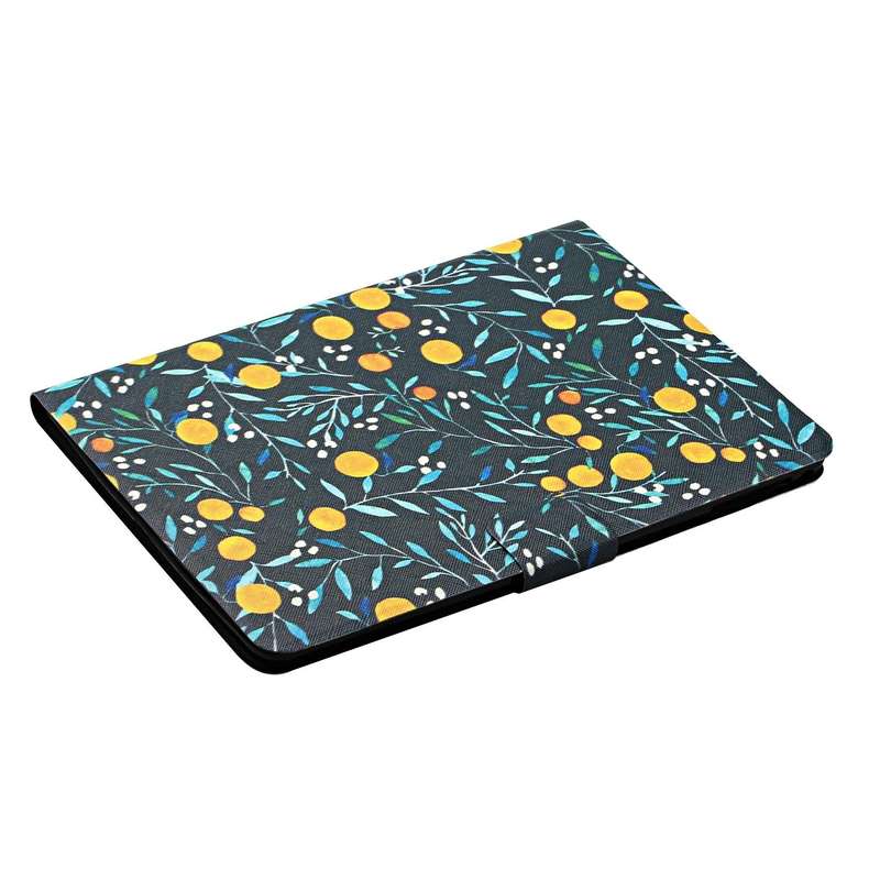 For Samsung Galaxy Tab A9 Flower Pattern Horizontal Flip PU Tablet Case with Sleep / Wake-up Func...