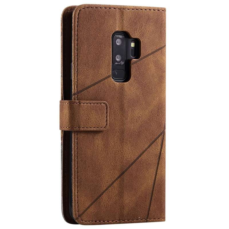 For Samsung Galaxy S9 Plus Skin Feel Splicing Horizontal Flip Leather Case with Holder & Card Slo...