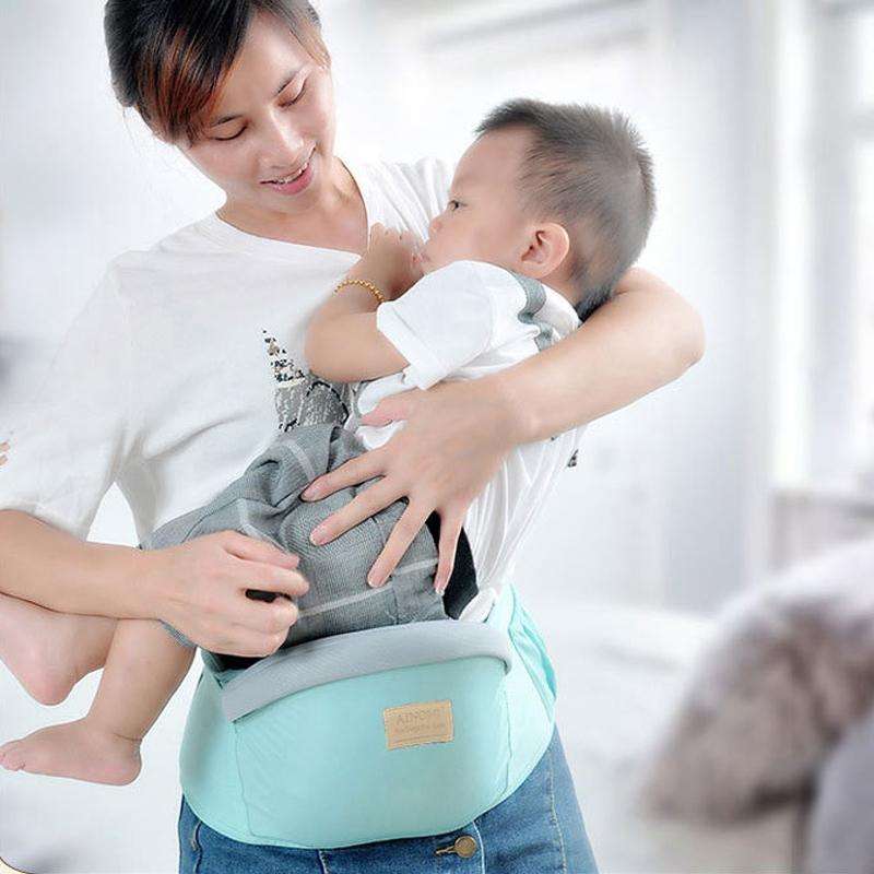 Waist belt Baby Carrier Waist Stool Walkers Baby Sling Hold Waist Belt Backpack(Blue)