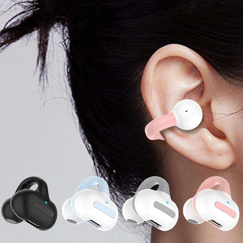 M-S8 Wireless Stereo Single Ear Clip-on Bluetooth Earphone(Pink)