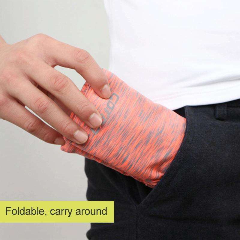 Personal Large-capacity Stretch Tablet Pockets Travel Anti-theft Bag Phone Bag,Size: L(Black)